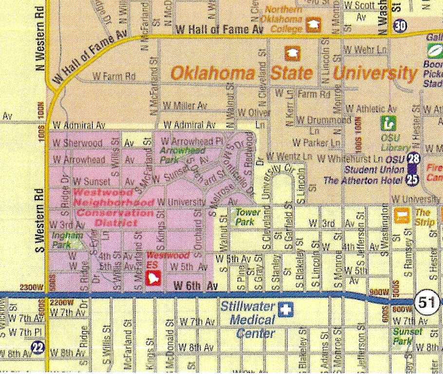 westwood neighborhood overlay district cropped map