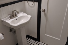 Downstairs Bathroom pedestal sink